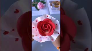 Rose making shortvideo viralvideo flower art gifts [upl. by Niarda]