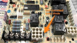 3A Fuse Keeps Blowing on a GibsonNordyne Furnace Repair [upl. by Nyladnek]