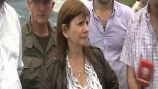 Bullrich y Urtubey recorrieron la zona del accidente [upl. by Idissac]