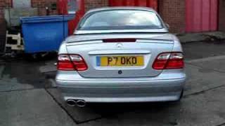 Mercedes AMG CLK55 exhaust  CKS Performance [upl. by Shanahan]