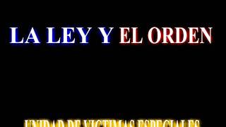 la ley y el orden UVE  Titulos Español [upl. by Nosnej]