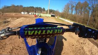 Yamaha YZ 125 2stroke wide open raw action beim MSC Berching Seasonopening 2024 [upl. by Ecnarret]