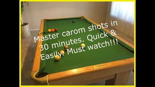 Mastering Caroms is 30 minutes using this Pool Lesson  Drill and practice routine Super Fast [upl. by Ynoffit220]