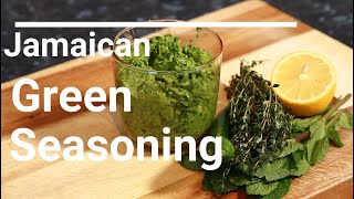 Jamaican Green Seasoning For All Your Needs At Home  How To Make Caribbean Green Seasoning Recipe [upl. by Gracie610]