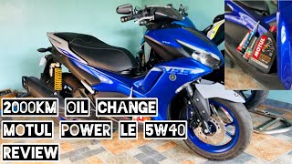 BAKIT MOTUL OIL ANG GAMIT KO POWER LE 5W40 AEROX 155 v2  CAPTAINPAUL [upl. by Imogene]