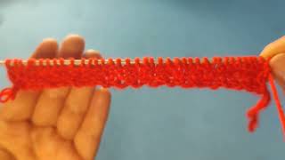 How to Knit the Seeded Rib Stitch for beginners [upl. by Dal]