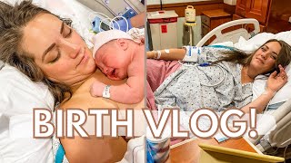 LABOR AND DELIVERY VLOG  INDUCTION  EPIDURAL HOSPITAL BIRTH [upl. by Ortensia]