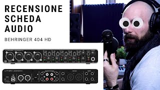 Recensione Scheda Audio Behringer umc404hd  Poca Spesa Tanta Resa per lhome studio [upl. by Koval292]