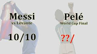 Pelé in 1958 World Cup Final compared with 1010 Messi vs Levante [upl. by Halsey]