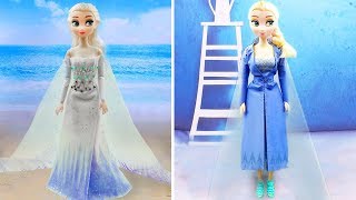 Making beautiful doll long frock doll dress making easy diy Barbie clothesADoll designer❤️ [upl. by Jago954]