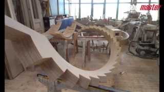 Milling of Circular Staircase Stringers [upl. by Aniwde]