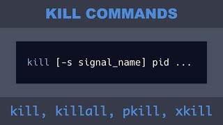 4 ways to kill Linux processes – kill killall pkill xkill [upl. by Anyrak903]