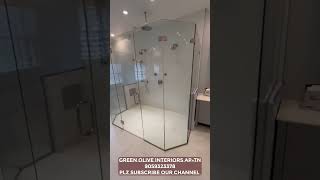 bathroom shower glass interiordesign bathroomdesign bathroomglass [upl. by Arretak]