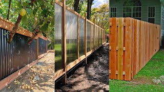 Fence Panels Ideas Decor  Privacy Fence Screen  Backyard Fence idea on a budget  Home Design idea [upl. by Spaulding]