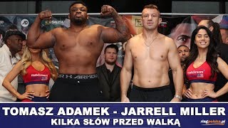 ADAMEK vs MILLER KILKA SŁÓW PRZED WALKĄ [upl. by Nylyoj]