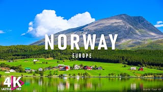 FLYING OVER NORWAY 4K UHD Amazing Beautiful Nature Scenery amp Relaxing Music For Stress Relief [upl. by Brnaba]