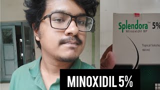 Splendora 5 minoxidil BP  Minoxidil 5 1st day at usingHonest review minoxidil minoxidil5 [upl. by Yebot816]