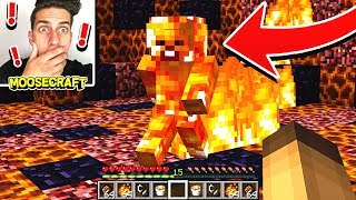 WE CORRUPTED FIRE STEVE IN MINECRAFT DO NOT TRY [upl. by Airetal]