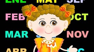 LOS MESES DEL AÑO EN ESPAÑOL  VIDEOS PARA NIÑOS  MATERIAL DIDÁCTICO [upl. by Noah]