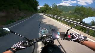 Moto Guzzi V7 2021  Mistral shorts pure sound  Valmara CH [upl. by Suired]