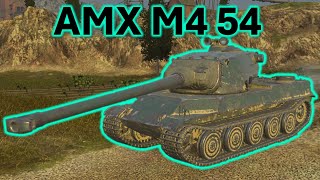 WoT Blitz AMX M4 54 5 battles in action [upl. by Faxan931]