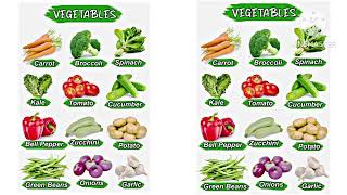 Vegetables Name in English 🌈 learnenglish vegetables ✍️ [upl. by Crescint322]