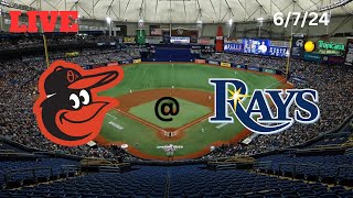 Baltimore Orioles  Tampa Bay Rays  LIVE PlaybyPlay amp Commentary  6724  Game 62 [upl. by Ardnait26]