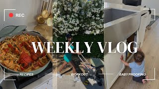 WEEKLY VLOG  baby proofing the house  doing wifey duties  cooking amp MORE [upl. by Lord]