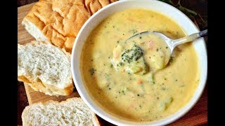 EASY BROCCOLI AND CHEESE SOUP RECIPE [upl. by Amolap]