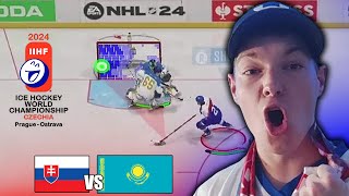 MS v hokeji 2024  Slovensko  Kazachstan NHL 24 [upl. by Nitsug311]