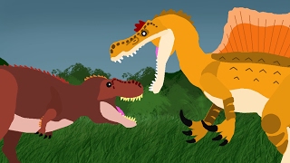 Jurassic Park 3 TRex vs Spinosaurus [upl. by Atterrol730]