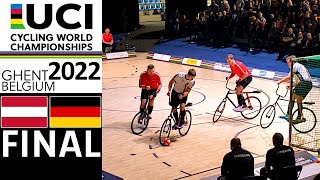 Cycleball Final 2022 Germany  Austria  Radball Weltmeisterschaft Finale Deutschland  Österreich [upl. by Arrec355]