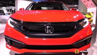 2019 Honda Civic Touring  Exterior and Interior Walkaround  2019 Detroit Auto Show [upl. by Katya]