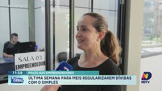 Prazo aos empreendedores última semana para MEIs regularizarem dívidas com o SIMPLES [upl. by Chadbourne578]