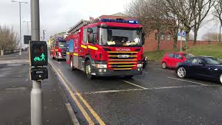 MULTIPLE MERSEYSIDE FIREampRESCUE SERVICE UNITS RESPONDING TO 3 AFAS DURING A WET WEDNESDAY [upl. by Eibor]