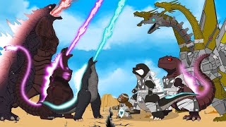 MECHA KING GHIDORAH vs GODZILLA Monsters Ranked From Weakest To Strongest  Godzilla Cartoons [upl. by Tiana]