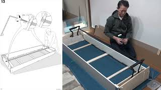 How to assemble IKEA FRIHETEN 303 411 49 [upl. by Kosse]