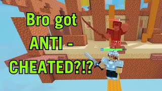 GAMEPLAY ACTION anticheat for the win Roblox  Bedwars [upl. by Coh]