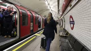 London Underground Central Line 1992 Stock Trains At Chancery Lane 25 November 2022 [upl. by Ebonee777]