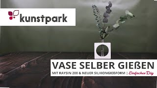 Vase selber gießen mit Raysin Gießform  DIY Anleitung [upl. by Lopez]