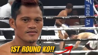 1ST ROUND KO Froilan Saludar vs Keita Kurihara Full Fight Highlights [upl. by Katey]