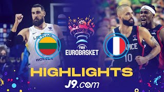 Lithuania 🇱🇹  France 🇫🇷  Game Highlights  FIBA EuroBasket 2022 [upl. by Sergo]