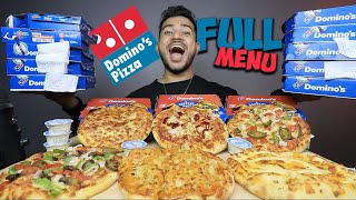 I ORDERED EVERY DOMINO’s PIZZA  WHICH DOMINO’s PIZZA IS THE BEST  dominos [upl. by Ahtnamys]