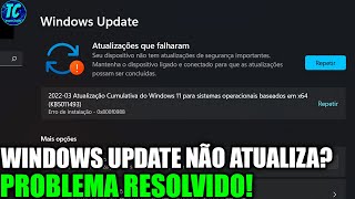 WINDOWS UPDATE NÃO ATUALIZA RESOLVIDO 2024 [upl. by Rochette]