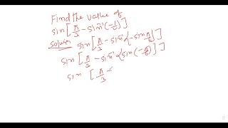 find sin inversepi3 sin inverse12inverse trigonometri functionclass 12 mathganitcbse [upl. by Ire]