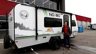 2021 NOBO 166 Rouge River Edition bunk model off road trailer video tour with Al of Rangeland RV [upl. by Akerehs]