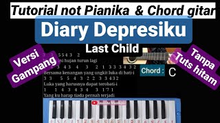 Not pianika Diary depresiku  chord gitar depresi ku Last child [upl. by Brice803]