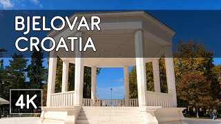 Walking Tour Bjelovar Croatia  4K UHD Virtual Travel [upl. by Ellenej]