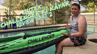 Intex Challenger K1 Kayak Review Part 2 Still the Best Inflatable Kayak [upl. by Dorella]