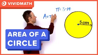 Area of a Circle  VividMathcom [upl. by Chaddie872]